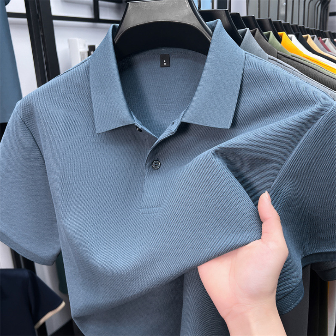 LIAM | Short-sleeved Polo Shirt in Cotton Blend