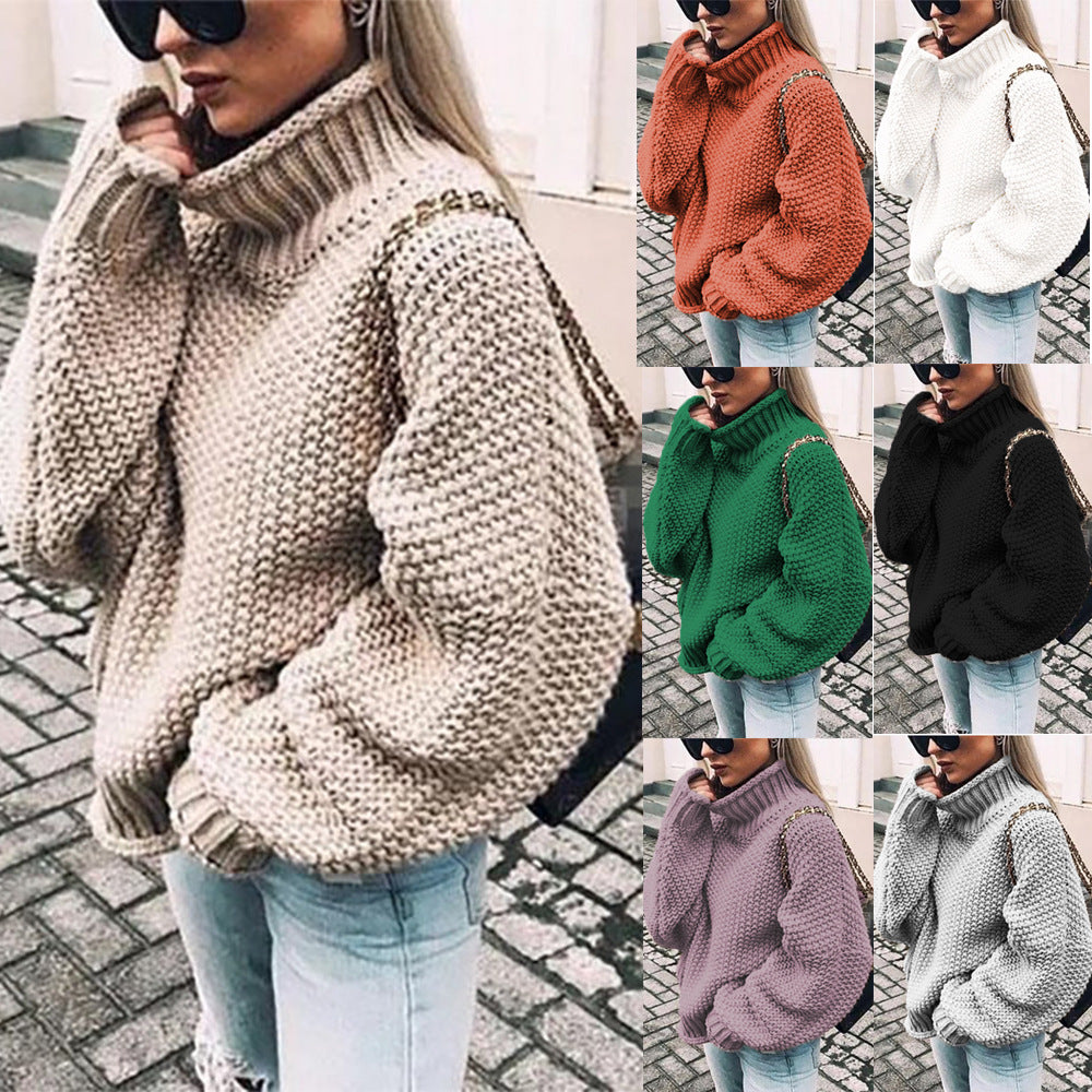Élise™ | Knitted Turtleneck Sweater for Women