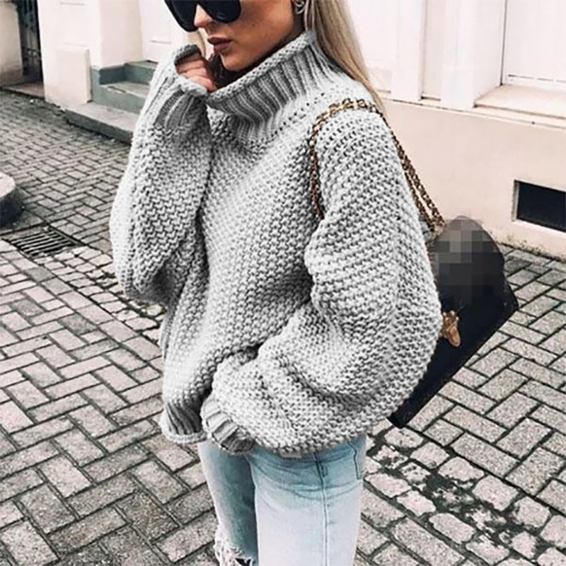 Élise™ | Knitted Turtleneck Sweater for Women