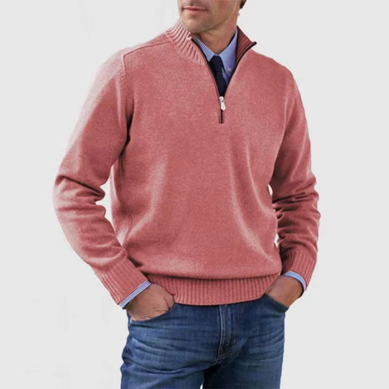 Ossian Varm Tröja med Halv Dragkedja – Perfekt för Casual Outfits