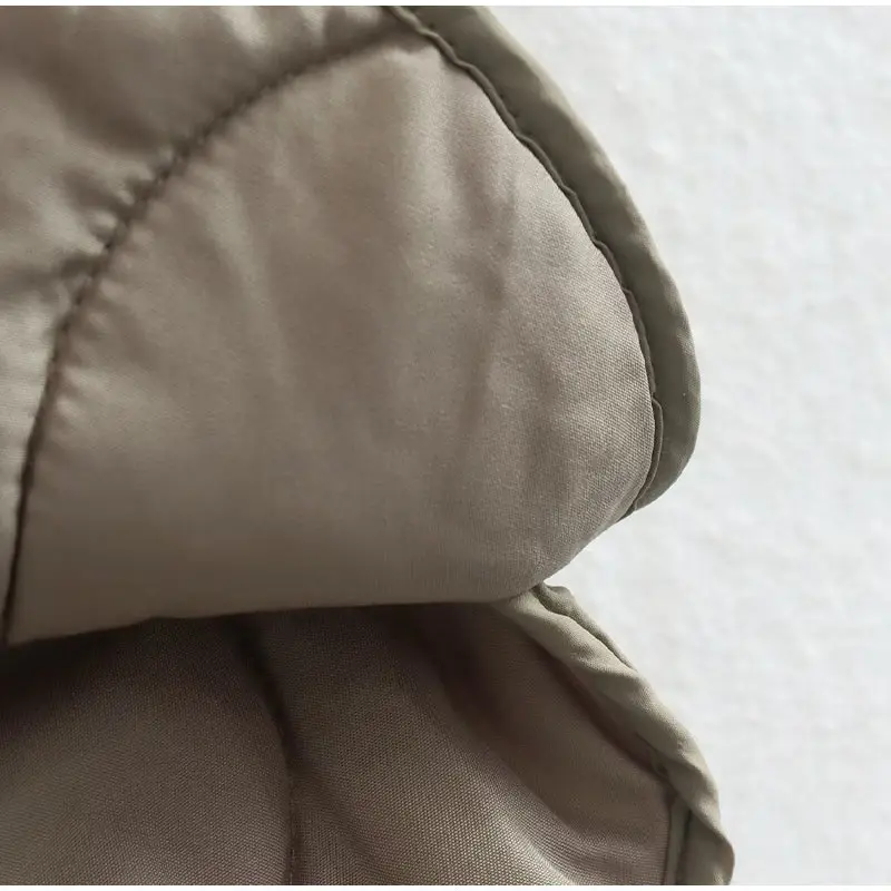 Moa Dam Puffer Jacket – Round Neck Buttoned Outer Jacket