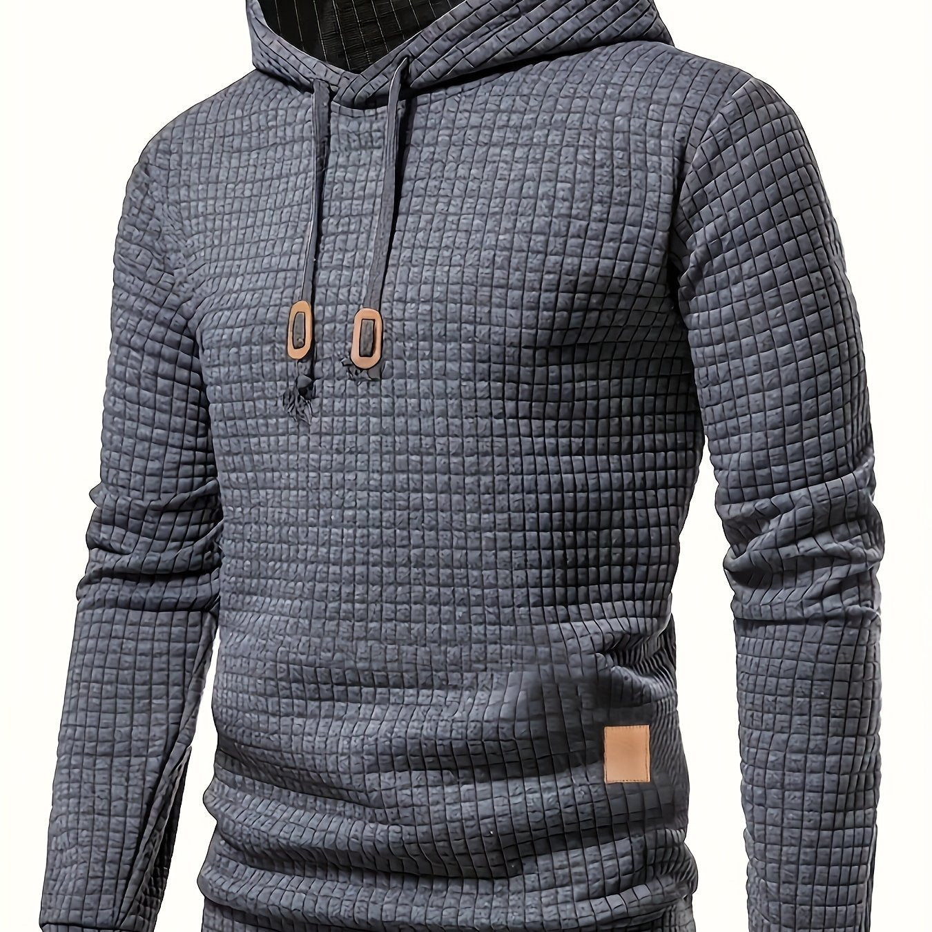 Leon | Varm Strikket Hoodie i Jacquard