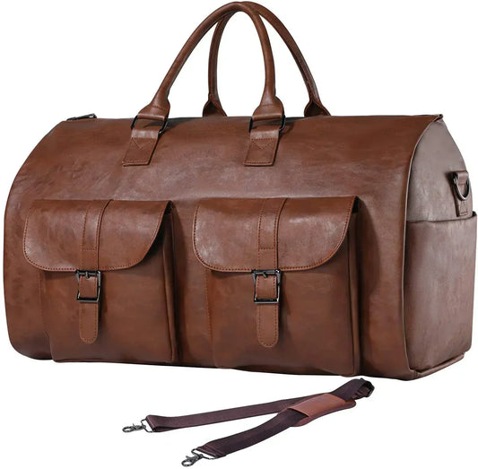 Jacob™ | Stor Konvertibel Resväska i Vintage-Läderlook