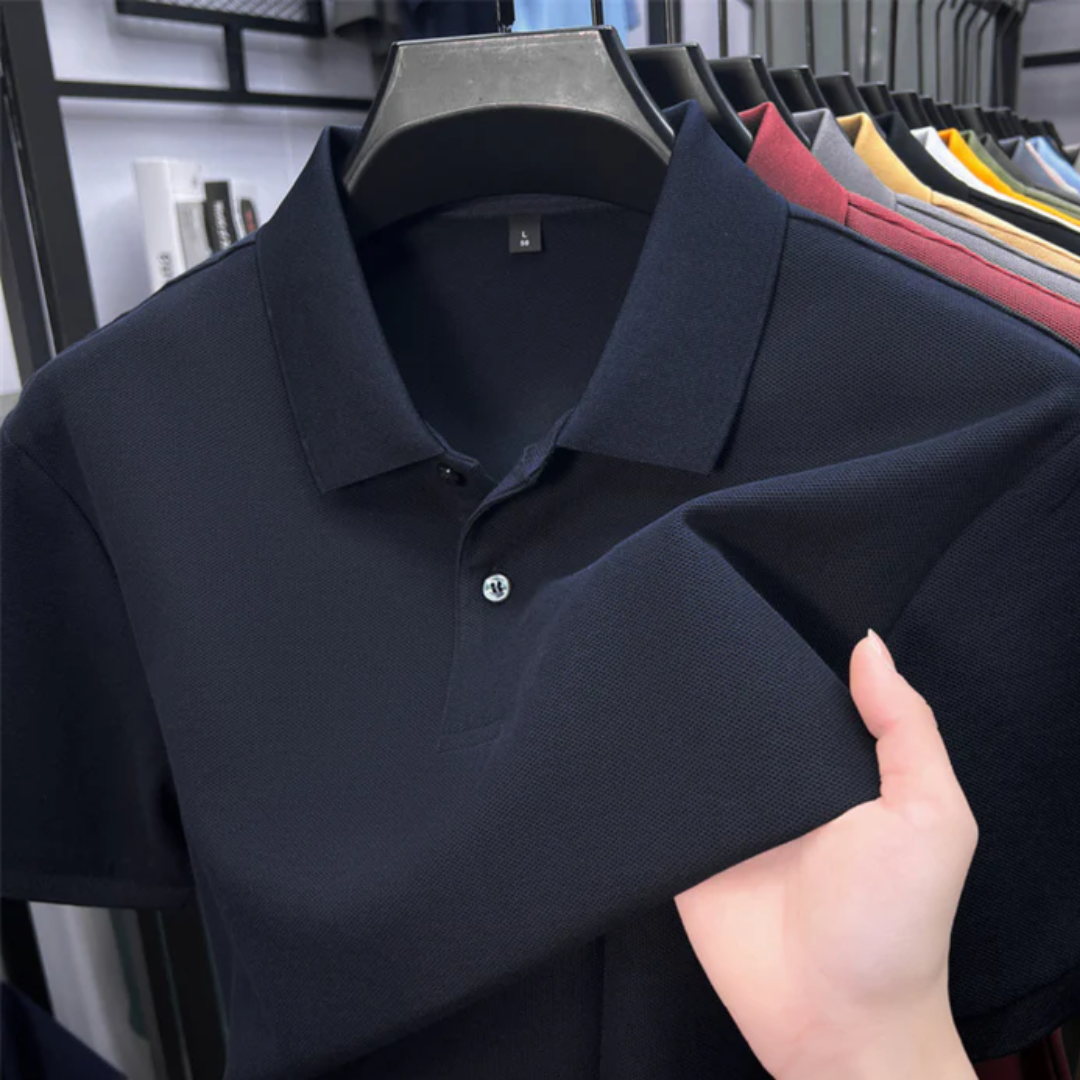 LIAM | Short-sleeved Polo Shirt in Cotton Blend