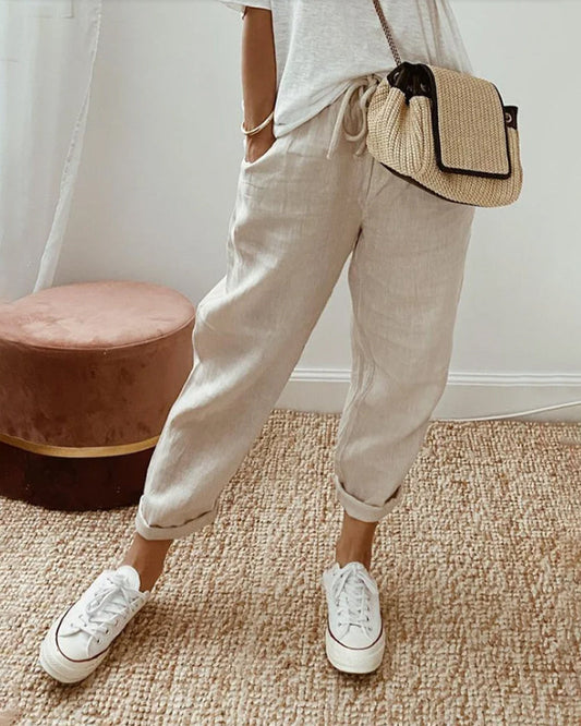 Eléna™ | Relaxed and Elegant Women's Linen Pants