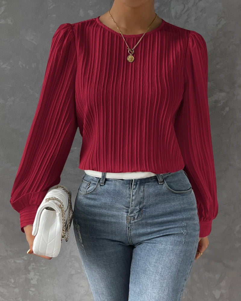 NOVA | Elegant blouse with lantern sleeves