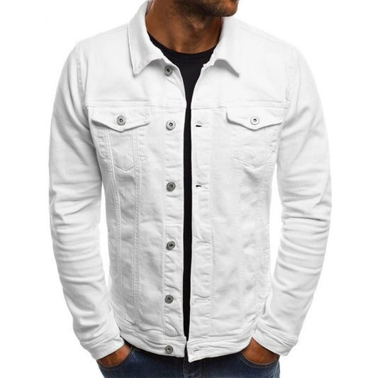 Felix – Denim Jacket in Regular Fit with Classic Button Closure
