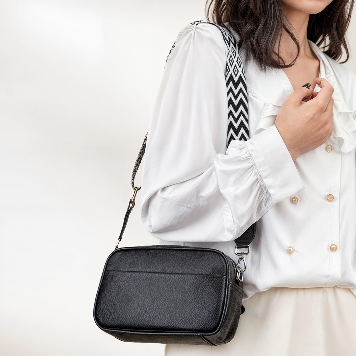 Elvia | Lyxig Crossbody-väska i äkta läder