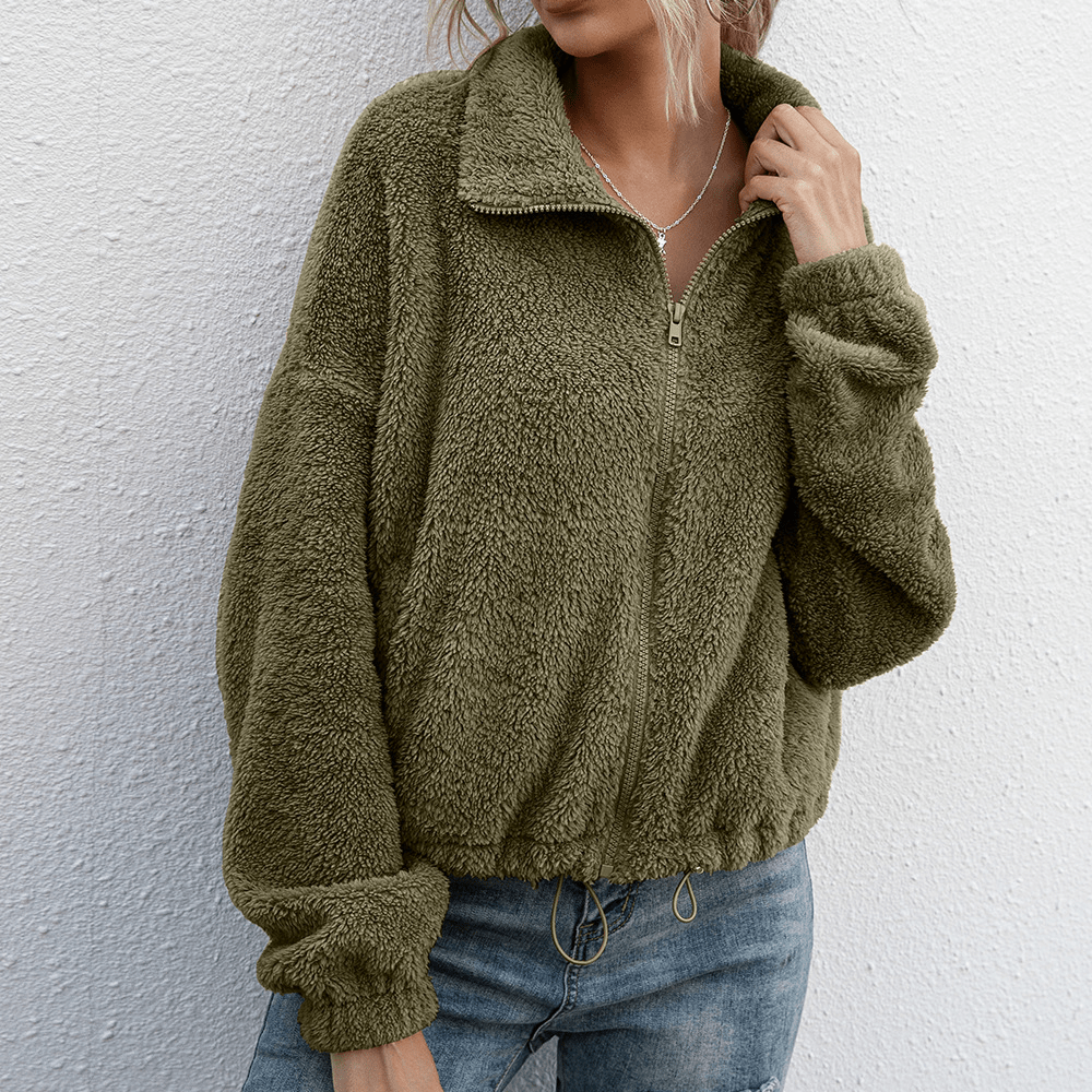 Briony Zip-Up Jakke til Kvinder – Afslappet Moderne Vinterfrakke
