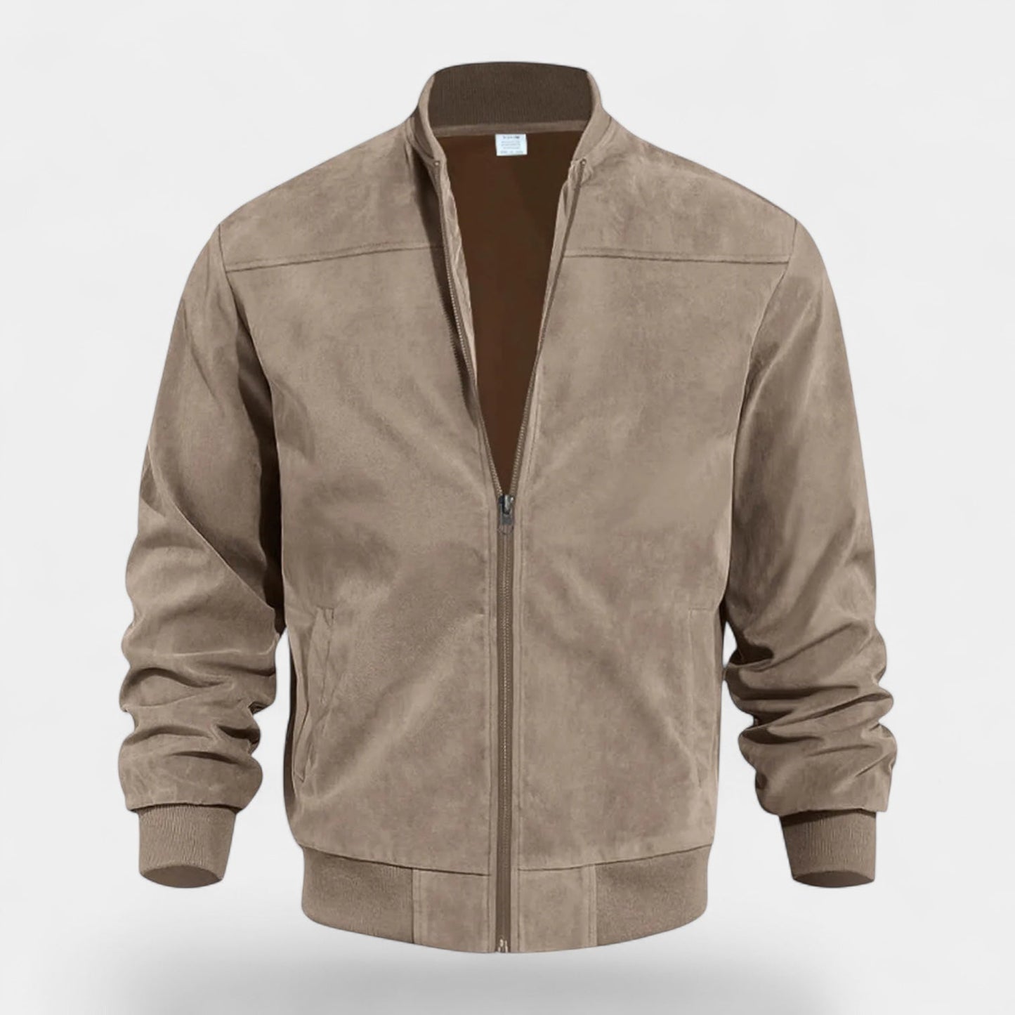 Bastian Bomber Jacket for Men – Soft Faux Suede