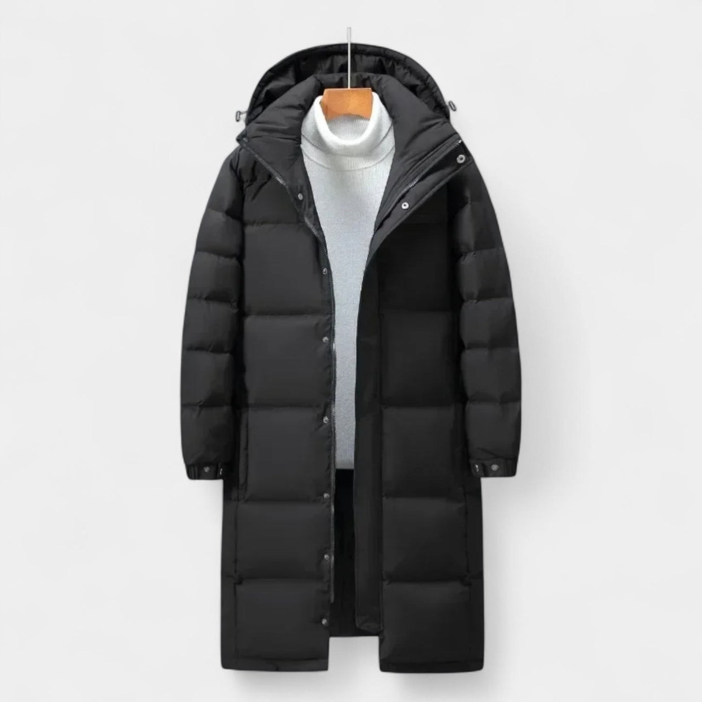 Antonios Long Men's Puffer Parka – Waterproof and Windproof Jacket