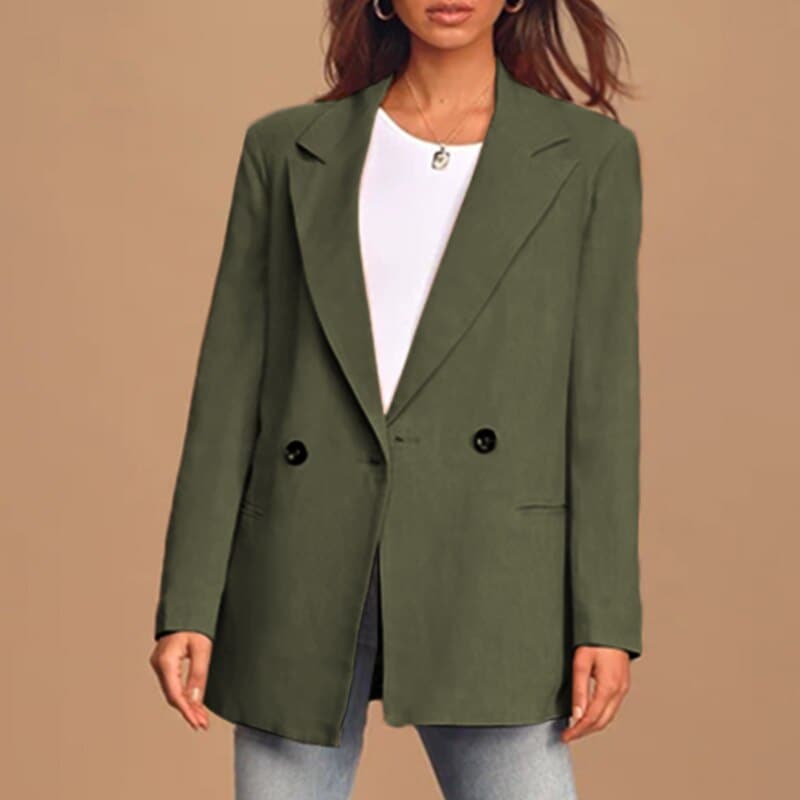 Ardis – Sophisticated Double-Breasted Elegant Long Blazer