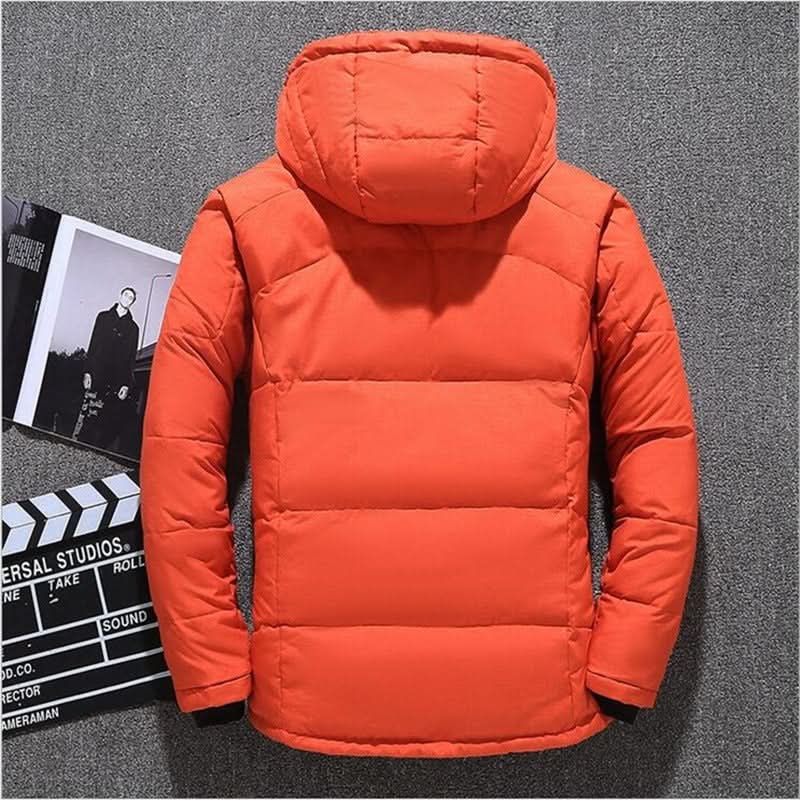Puffer jacket for men – insulated, padded with hood and pockets