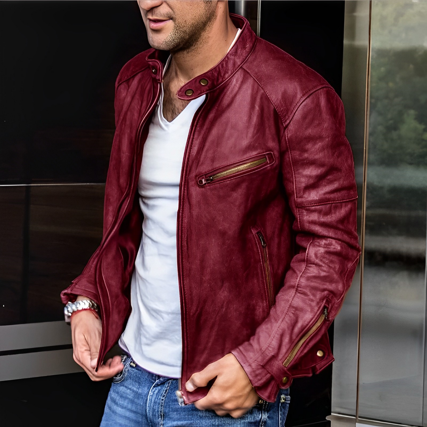Einar™ | Classic Leather Jacket for All Seasons