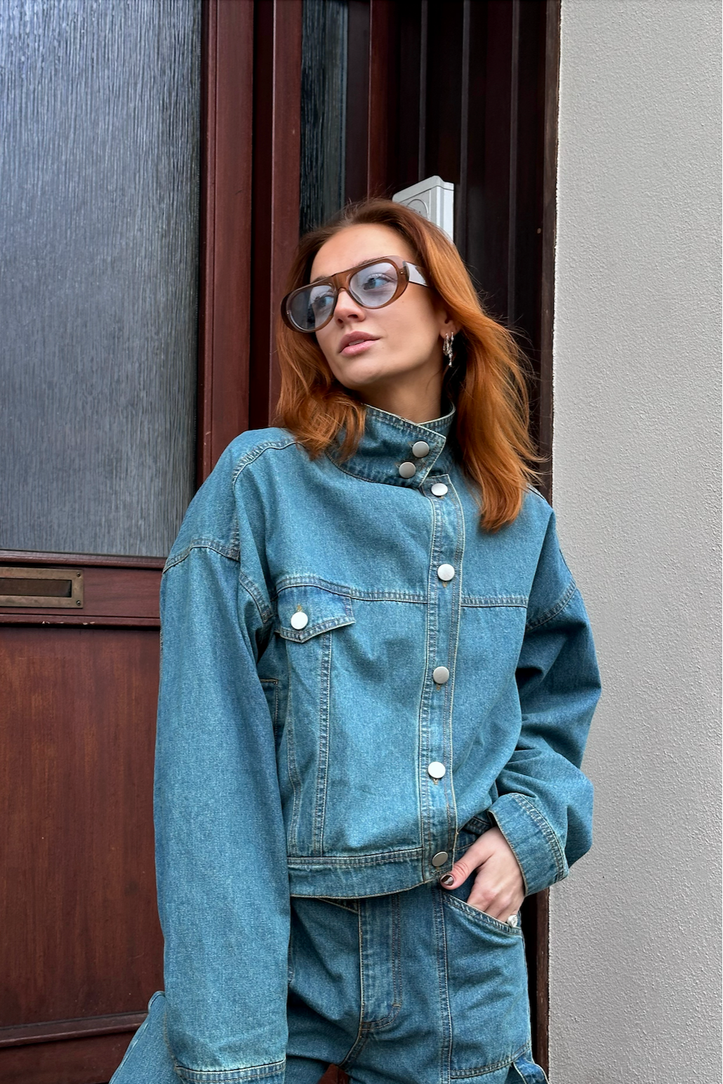 Ingrid Jacka Vintage Blue Wash – Klassisk Damjeansjacka