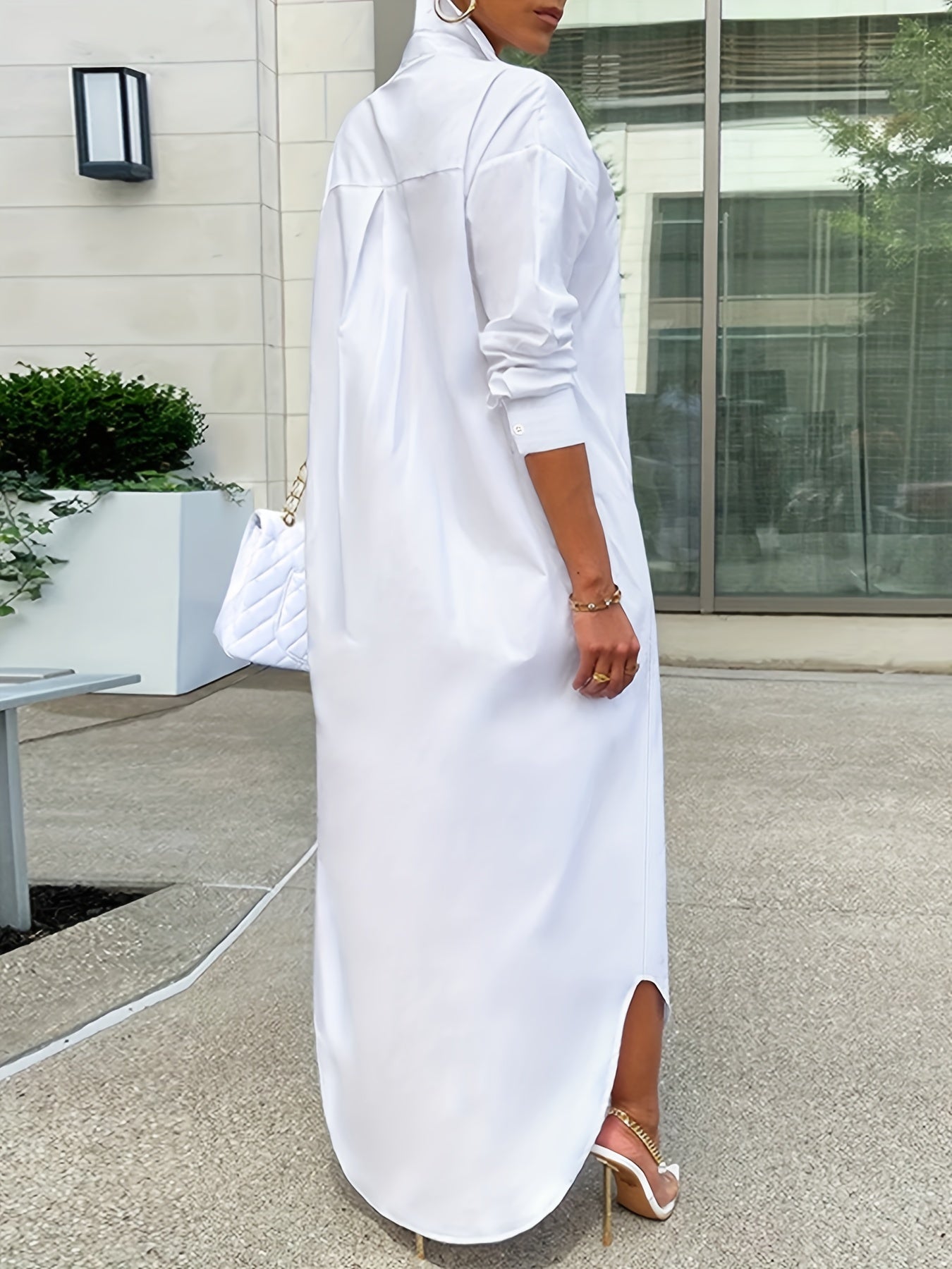 ISADORA™ | Elegant Long-Sleeved Maxi Dress with Blazer Lapel