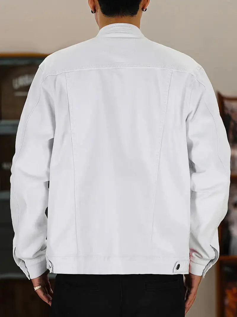 Jesper – Modern Denim Jacket with Button Closure and Chest Pockets