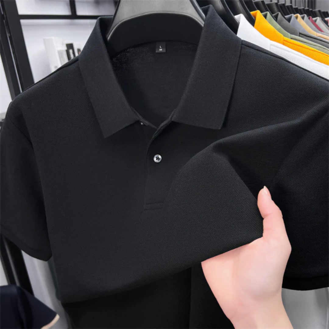 LIAM | Short-sleeved Polo Shirt in Cotton Blend