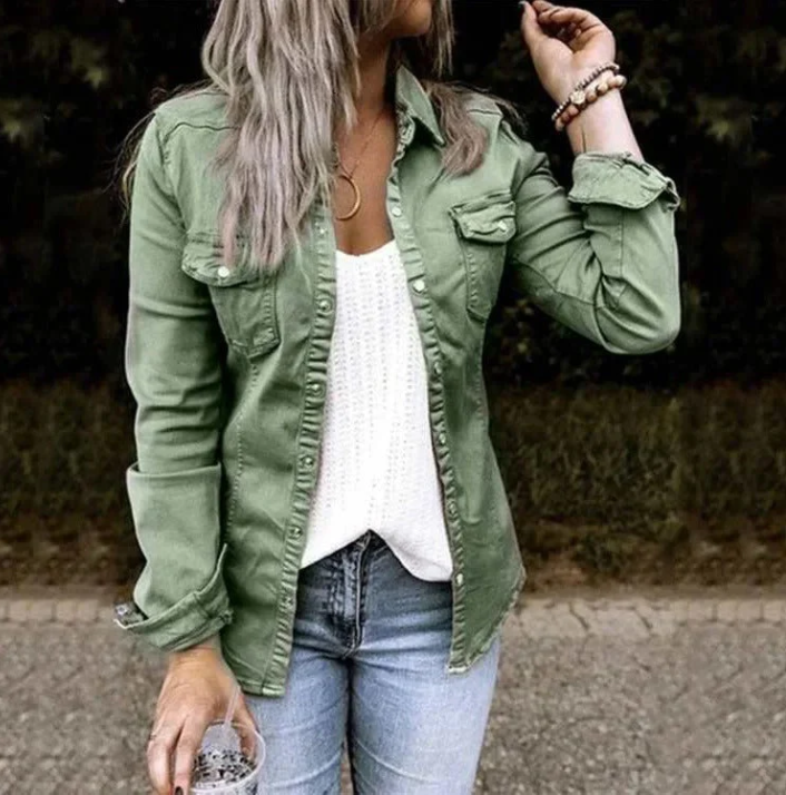 Sophia™ | Classic Denim Jacket with Modern Elegance