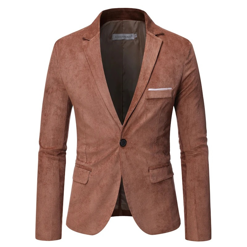 MARCEL™ | Slim Fit Manchestersammet Blazer med Enkel Knäppning