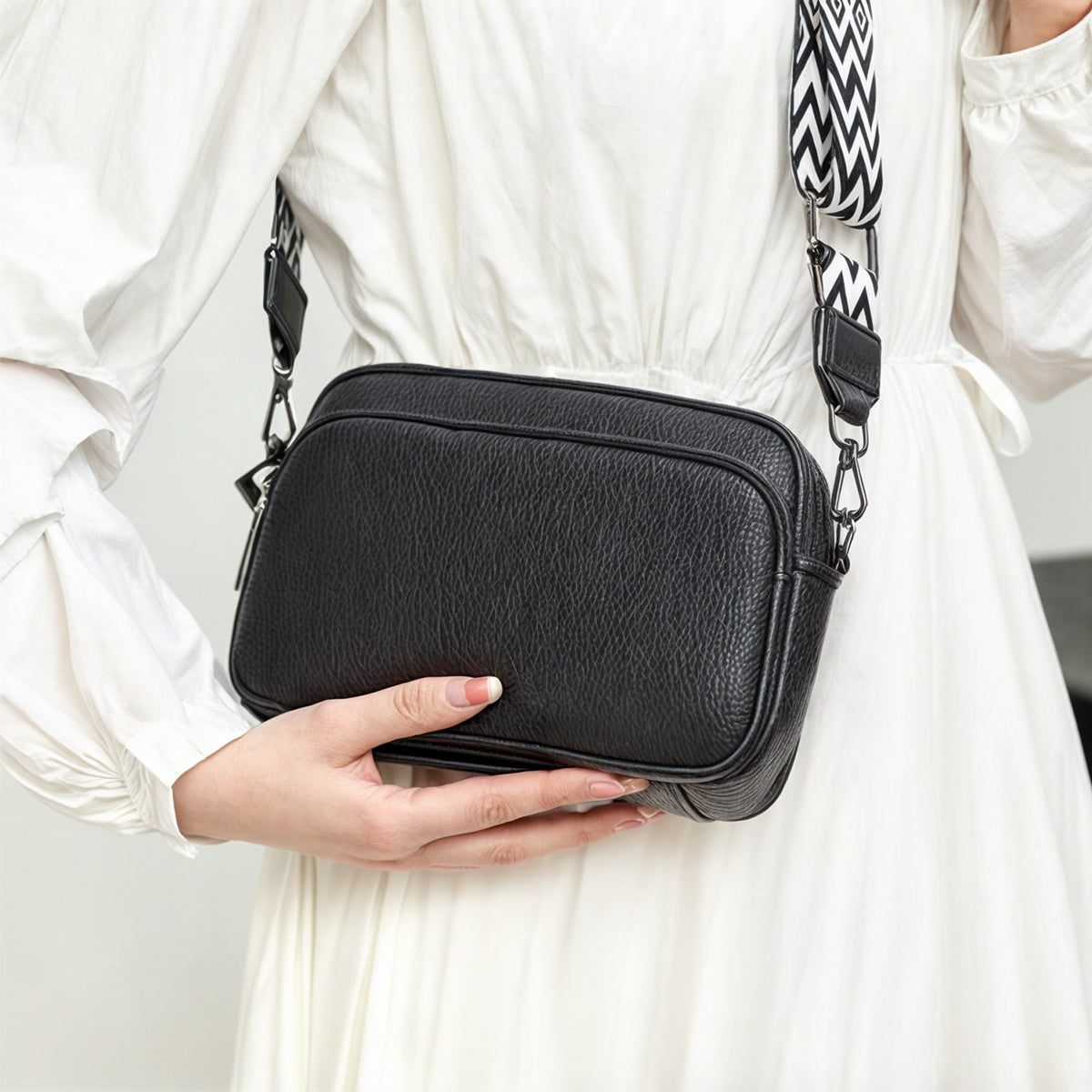 Elvia | Lyxig Crossbody-väska i äkta läder