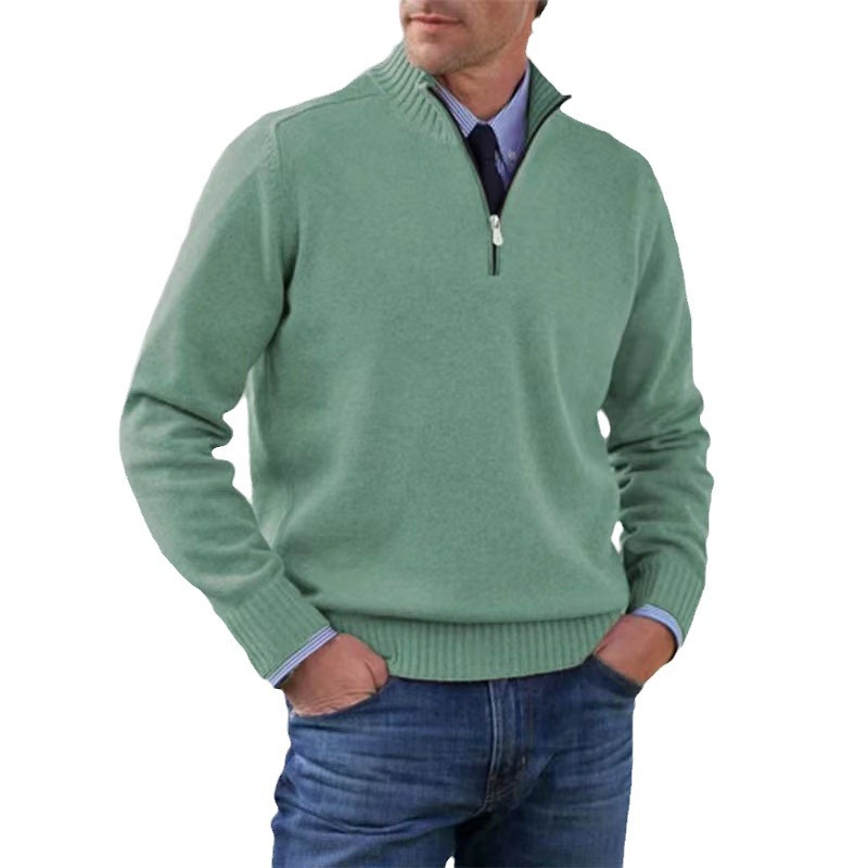 Ossian Varm Tröja med Halv Dragkedja – Perfekt för Casual Outfits