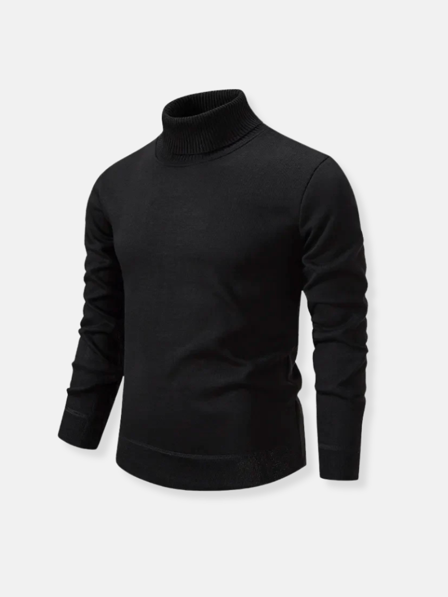 Ferdinand Silkeslen Turtleneck-tröja för Män – Mjuk och Elegant