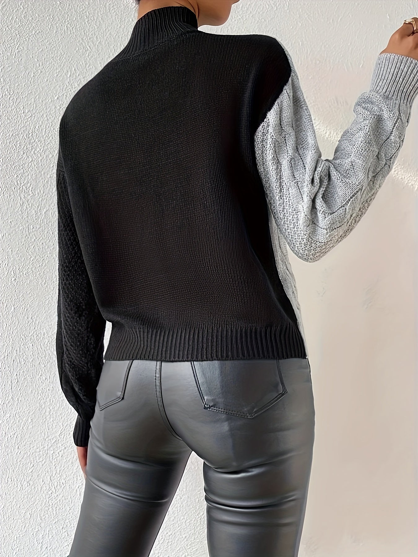 Solveig Ståkrage Tröja – Elegant Stickad Damtröja