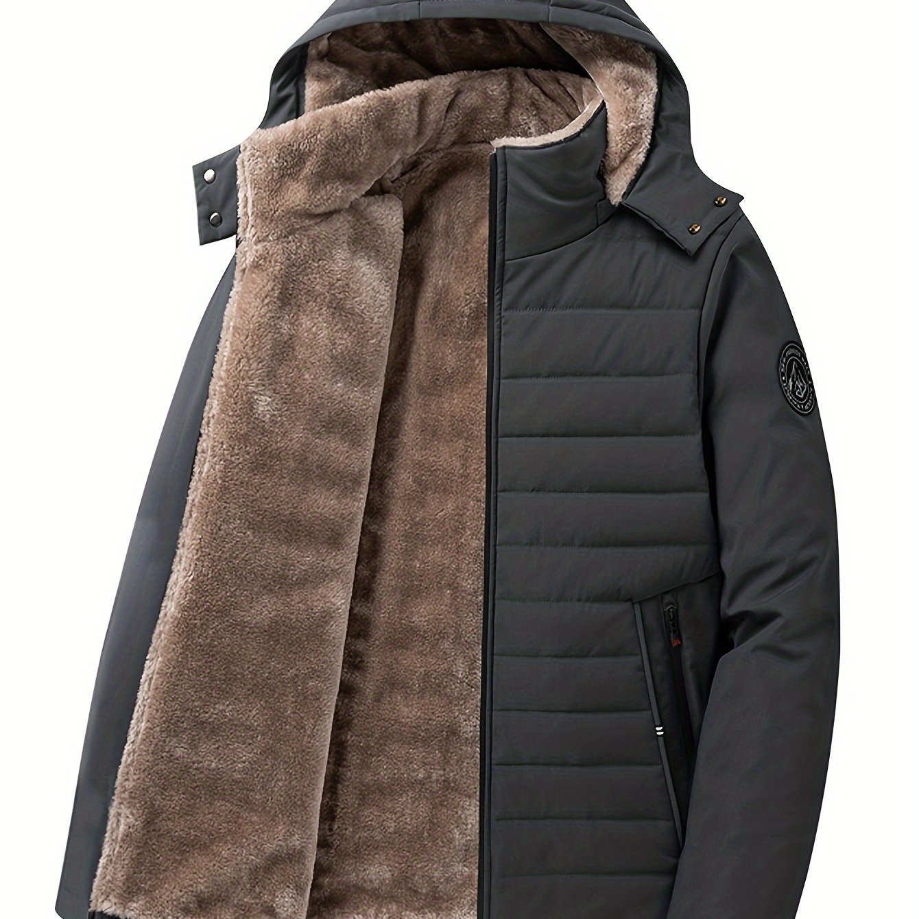 Arvid™ | Warm Men's Parka with Hood & Faux Fur
