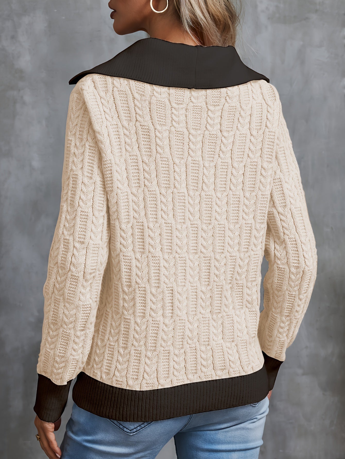 Vendela Stickad Tröja för Kvinnor – Tidlös & Chic Pullover