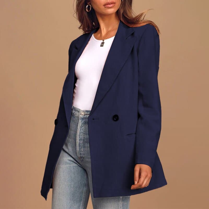 Ardis – Sophisticated Double-Breasted Elegant Long Blazer