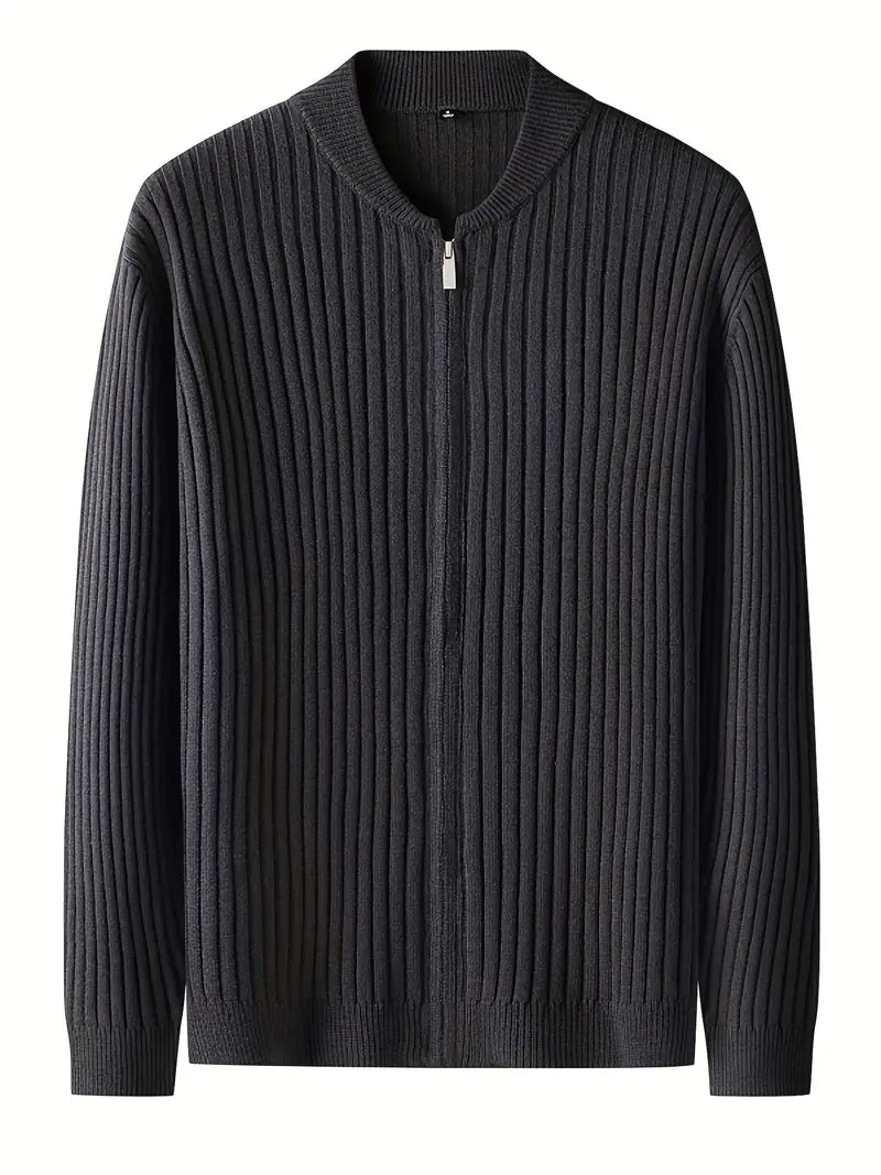Fabian sweater with round neck – casual modern winter knitted sweater