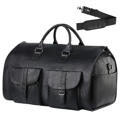 Jacob™ | Large Convertible Travel Bag in Vintage Leather Look