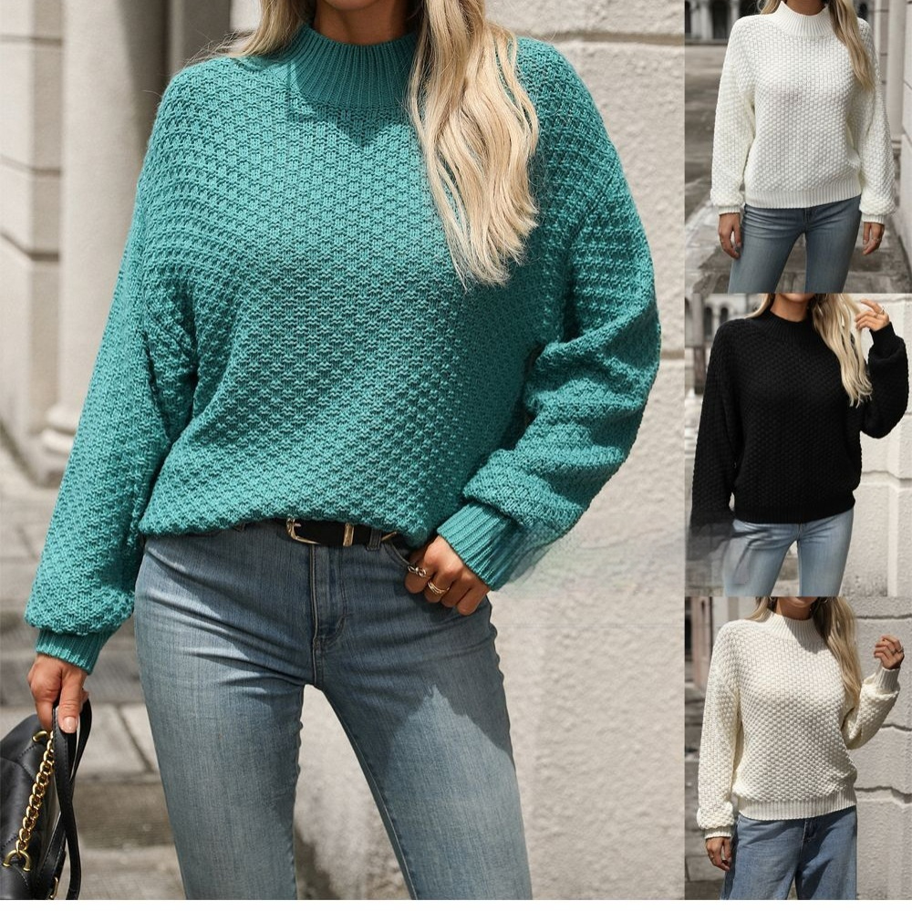 Alvara – Textured Long-Sleeve Sweater for Women with Cozy Fit