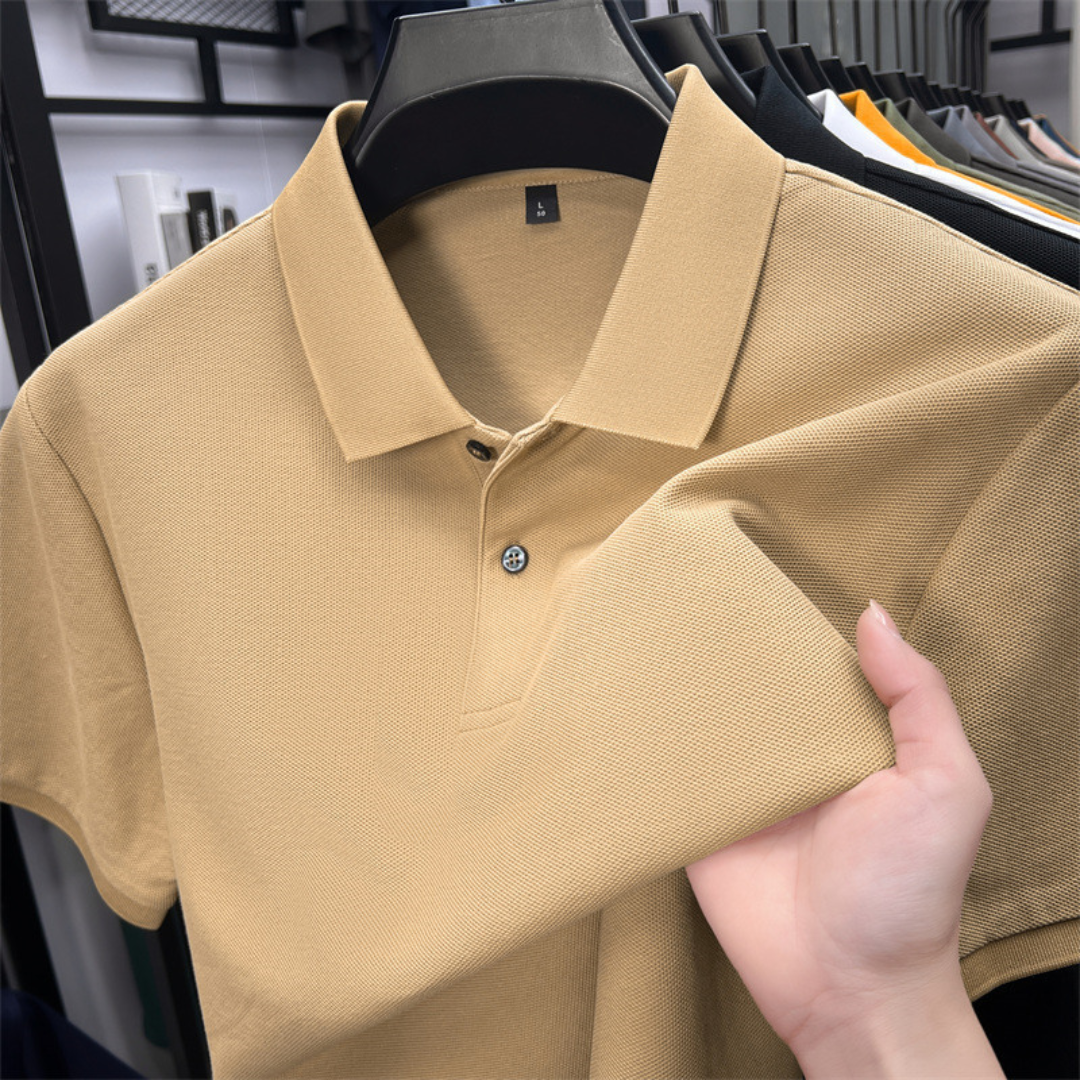 LIAM | Short-sleeved Polo Shirt in Cotton Blend