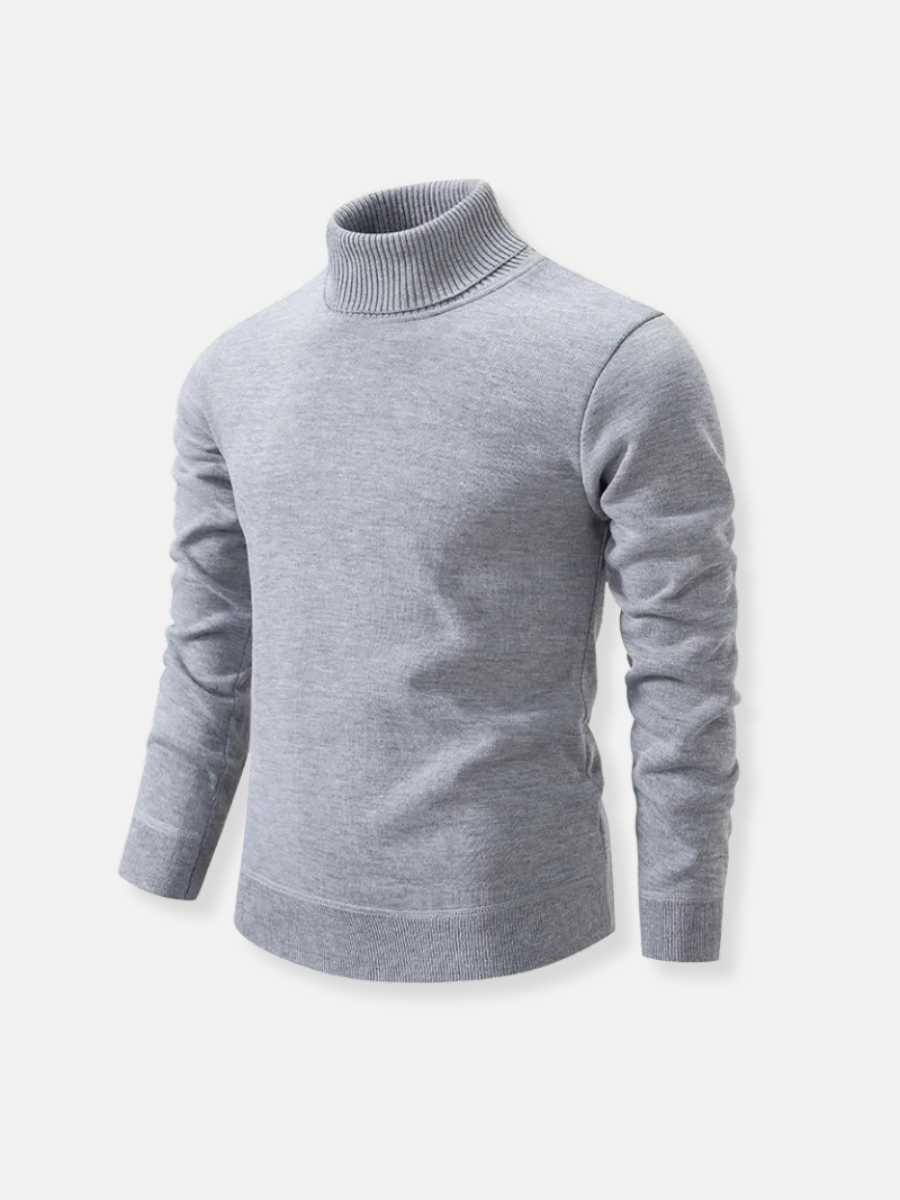 Ferdinand Silkeslen Turtleneck-tröja för Män – Mjuk och Elegant