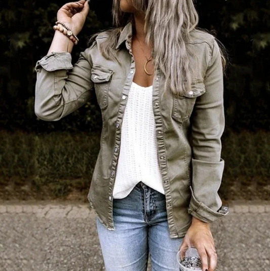 Sophia™ | Classic Denim Jacket with Modern Elegance