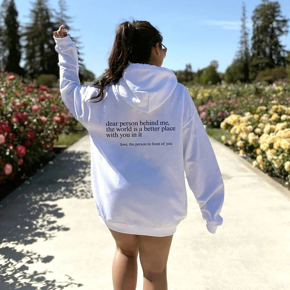 LUMINA™ | Unisex Hoodie i Mjuk Bomull med Inspirerande Budskap