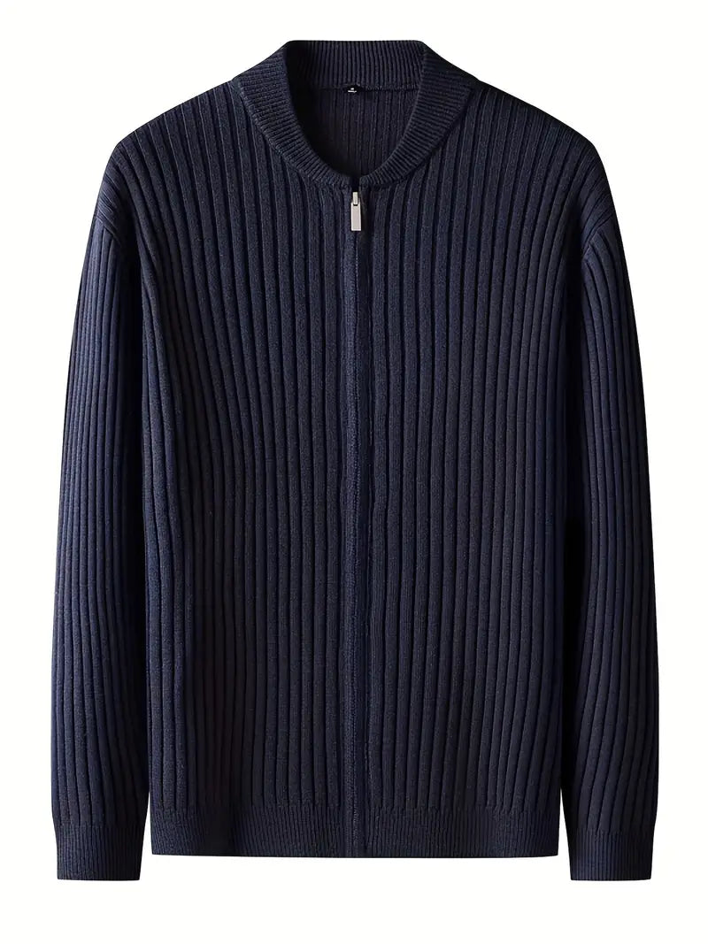 Fabian sweater with round neck – casual modern winter knitted sweater