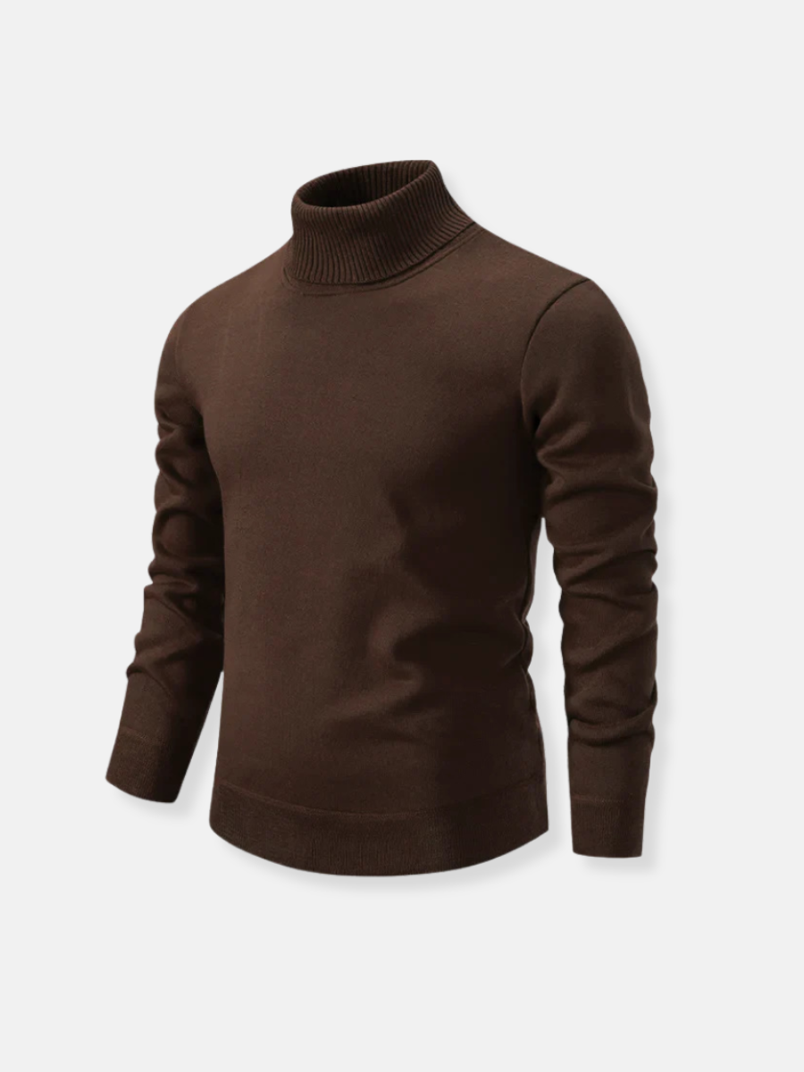 Ferdinand Silkeslen Turtleneck-tröja för Män – Mjuk och Elegant