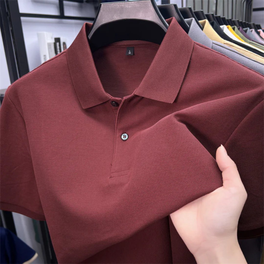 LIAM | Short-sleeved Polo Shirt in Cotton Blend