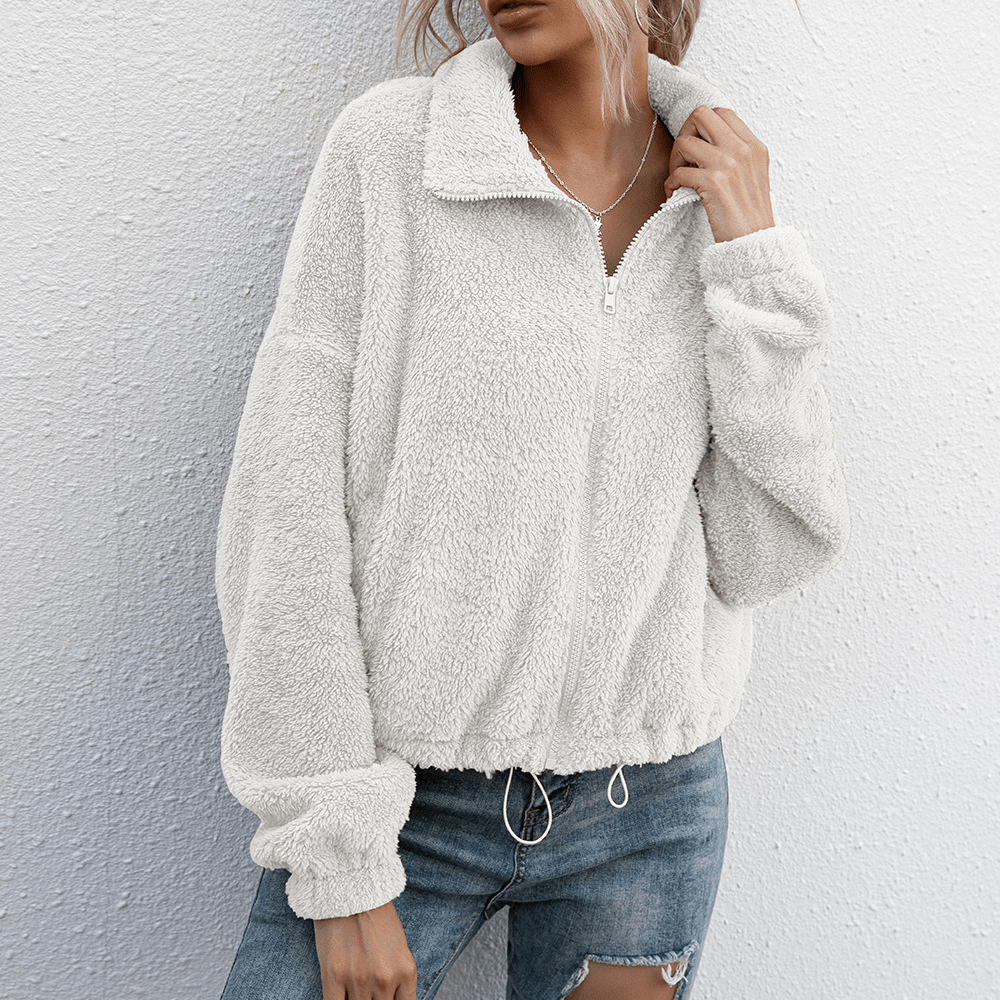 Briony Zip-Up Jakke til Kvinder – Afslappet Moderne Vinterfrakke