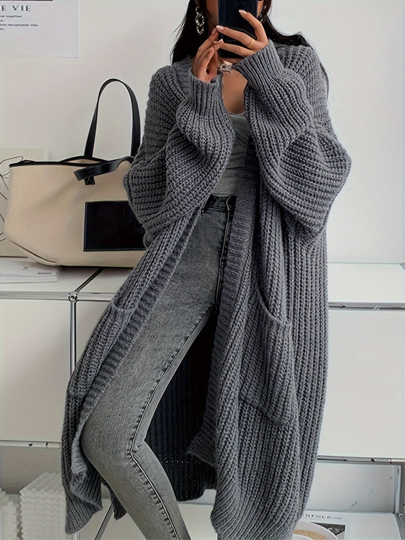 ELINA™ | Casual Knitted Cardigan with Pockets in Wool