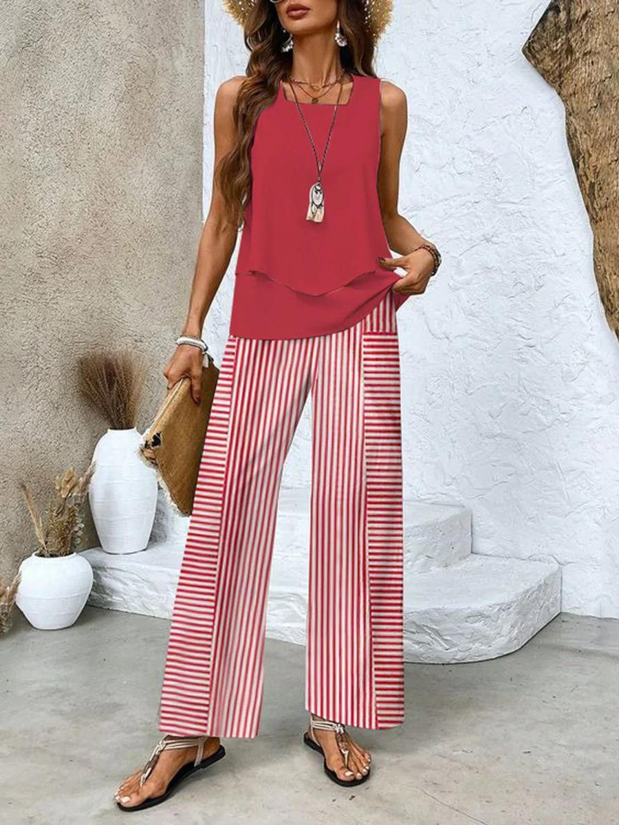 NOÉA™ | Two-piece Summer Set in Breathable Cotton Blend