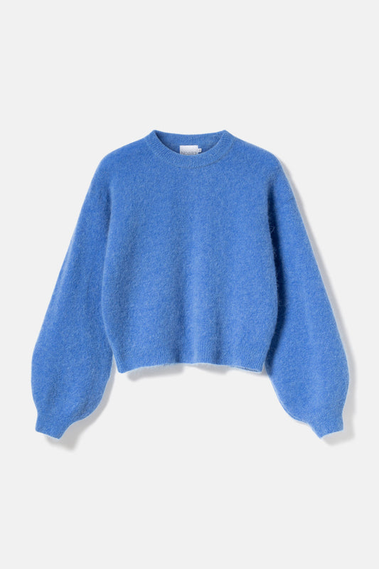 Charlotta Kae Knit in Dove Blue – Light, Soft and Comfortable Women's Sweater