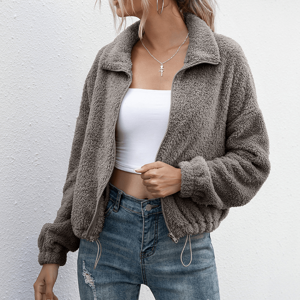 Briony Zip-Up Jakke til Kvinder – Afslappet Moderne Vinterfrakke