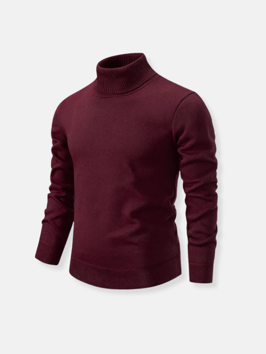 Ferdinand Silkeslen Turtleneck-tröja för Män – Mjuk och Elegant