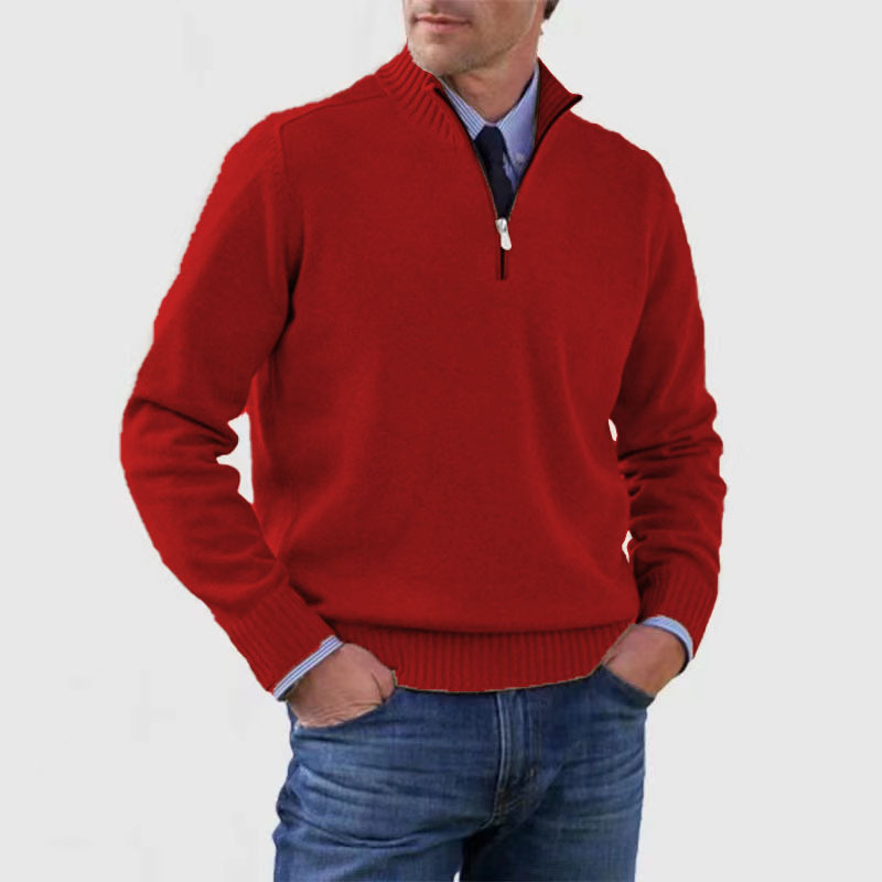 Ossian Varm Tröja med Halv Dragkedja – Perfekt för Casual Outfits