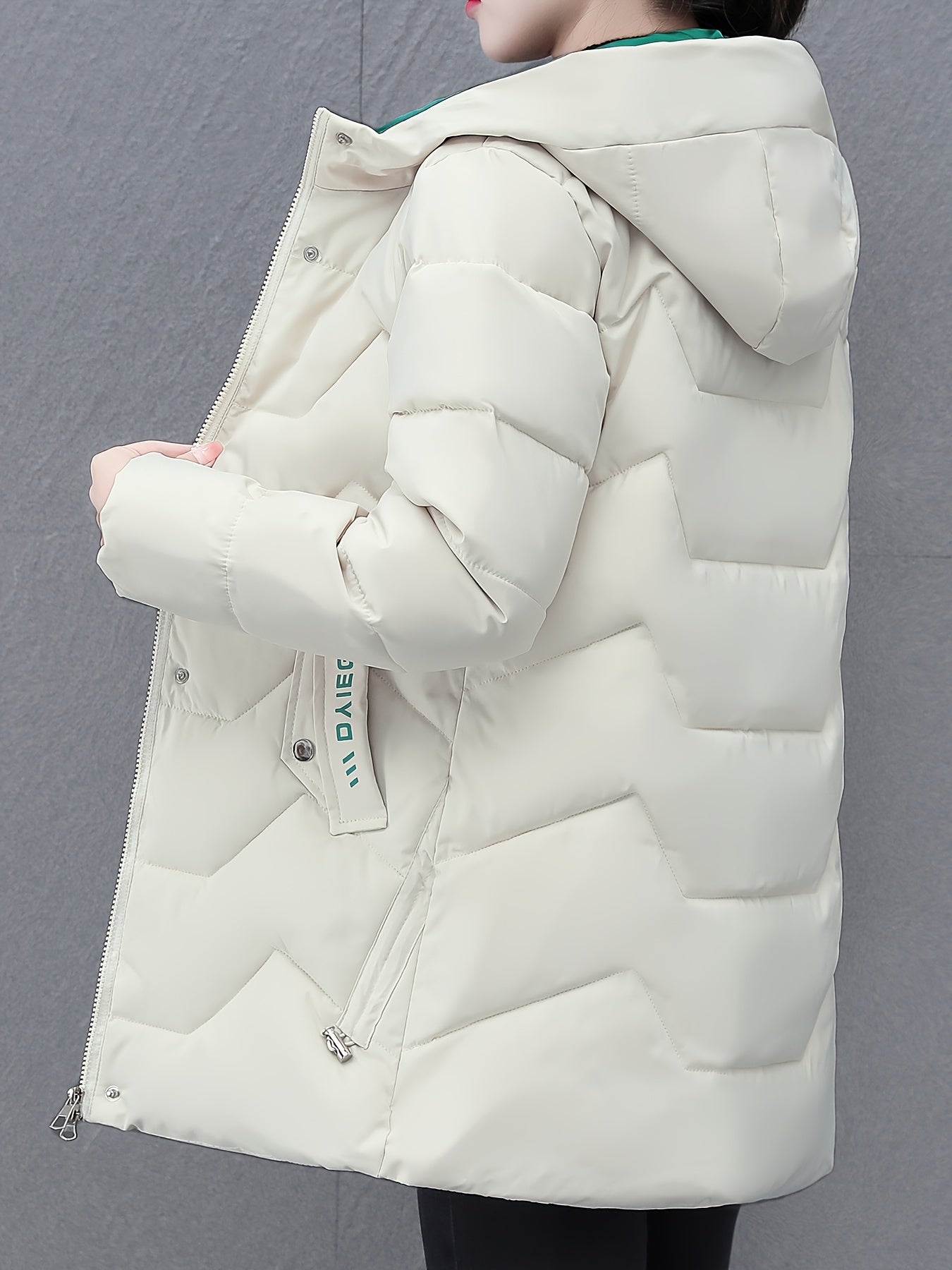 Aurélie™ | Mid-length Puffer Winter Jacket with Hood