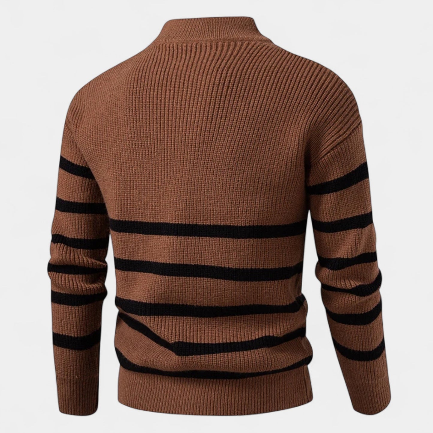 Rickard | Men's Striped Quarter-Zip Sweater – Soft and Stylish